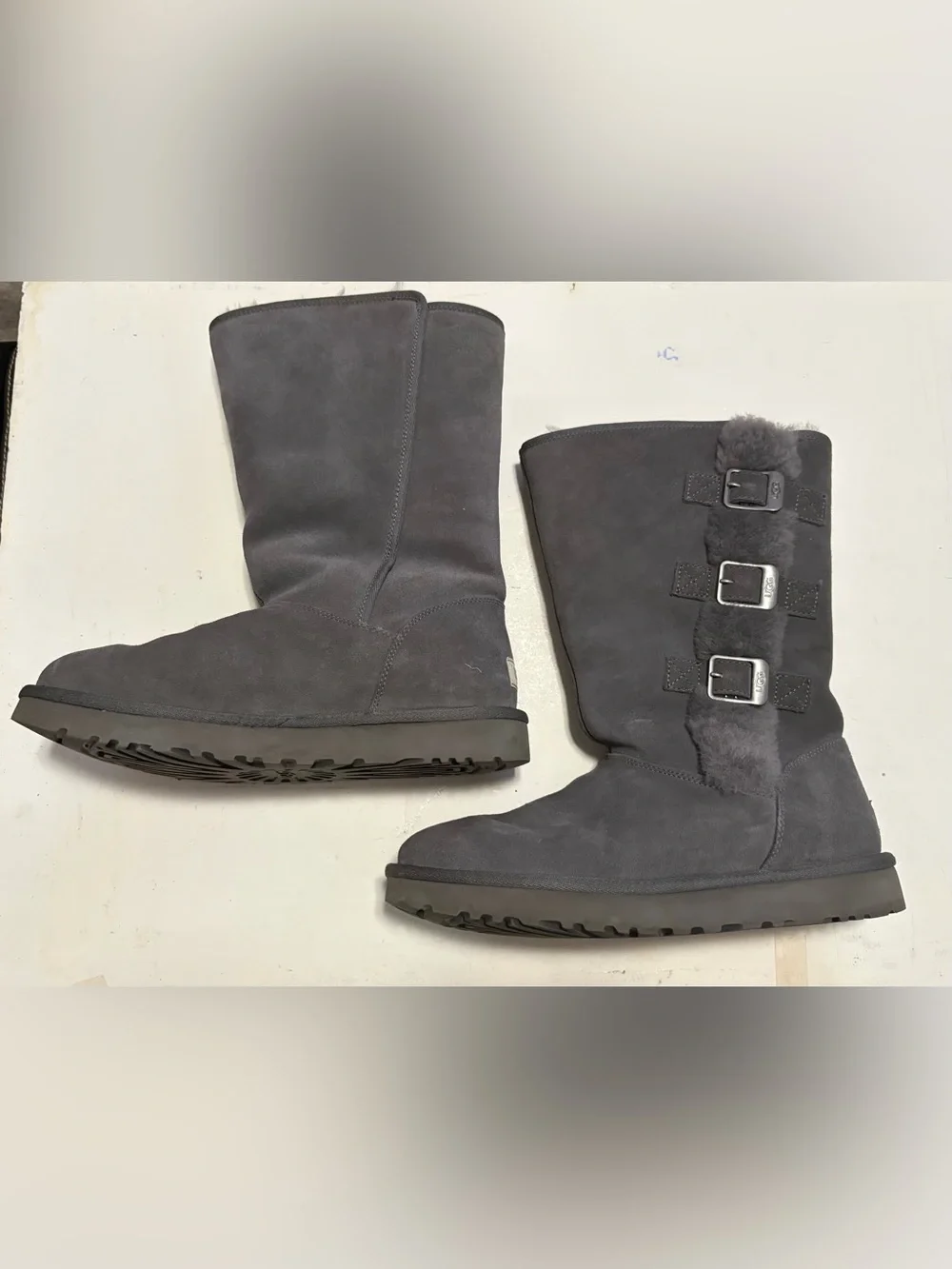 The UGG Women's Klea Boot in Charcoal Grey